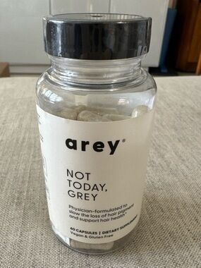 Arey grey not today 60 hair capsules new in box exp 2/2027